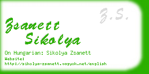 zsanett sikolya business card